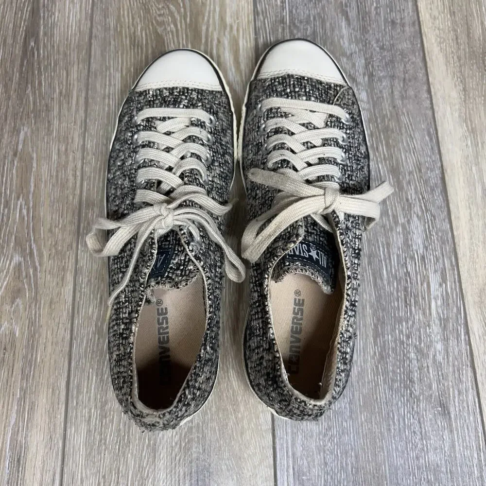 Converse Knit 1V567 All Star Low Top Gray Sneaker Shoes Unisex Size M 9 / W 11